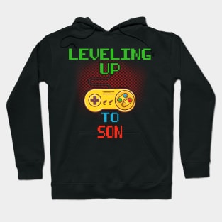 Promoted To Son T-Shirt Unlocked Gamer Leveling Up Hoodie